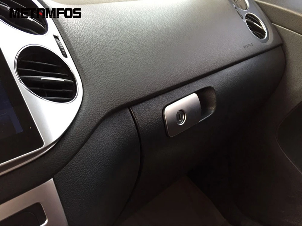 Для Volkswagen Tiguan 2012-2014 2015 ящик для хранения перчатка чехол искусственная Обложка