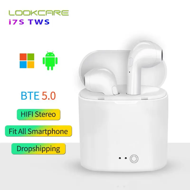 Горячая I7S наушники-вкладыши TWS с Беспроводной Bluetooths наушники настоящие стерео