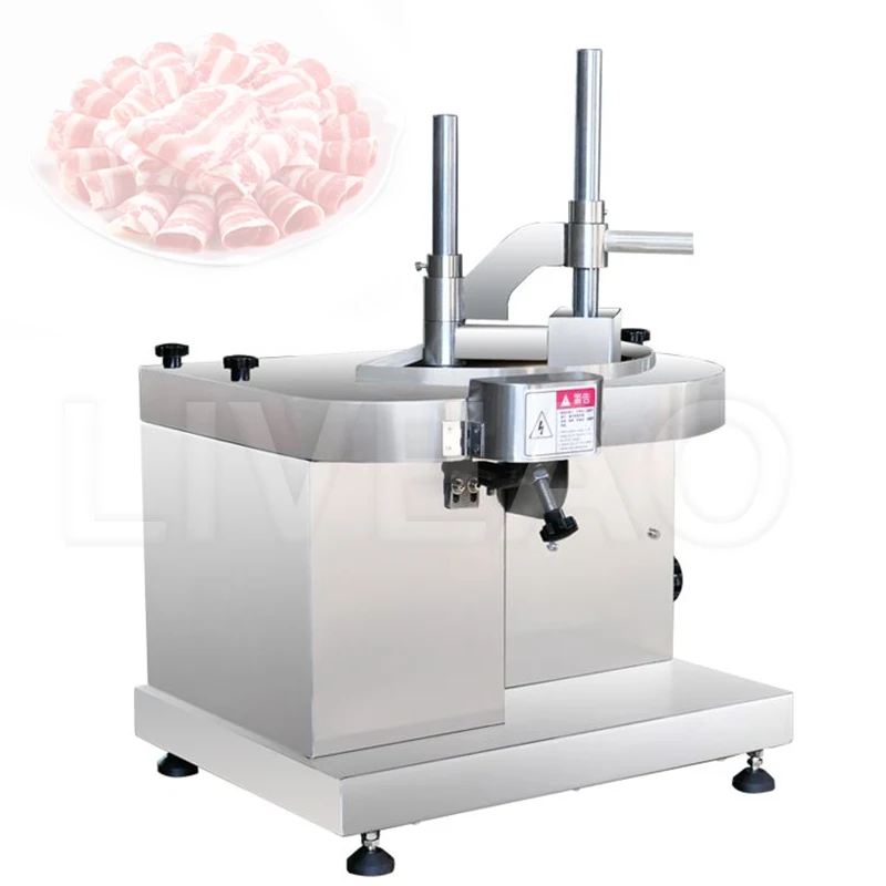 

Kitchen Tools Lamb Beef Slicer Commercial Fresh Meat Cutting Machine Adjustable Thickness