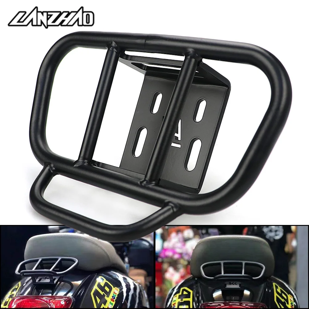 

Motorcycle Rear Luggage Rack Tail Package Holder Travel Trip Accessories for Vespa GTS GTV 150 250 300 LX150 S150 All Year
