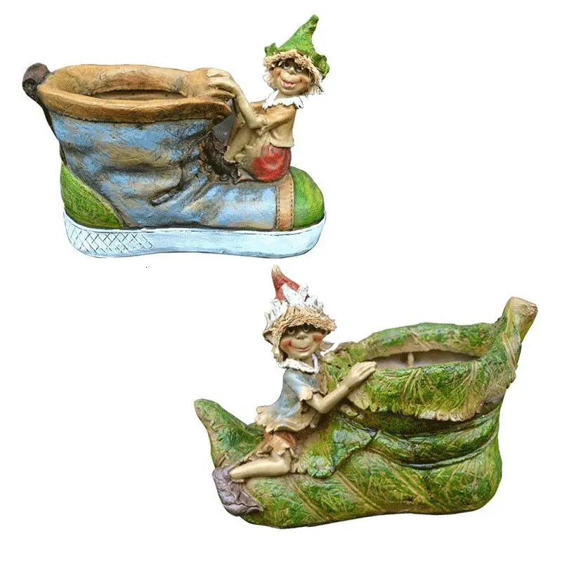 

Grassland Creative Outdoor Villa Clown Courtyard Shoes Garden Landscape Balcony Decoration Oily Flower Pot Animal Decoration