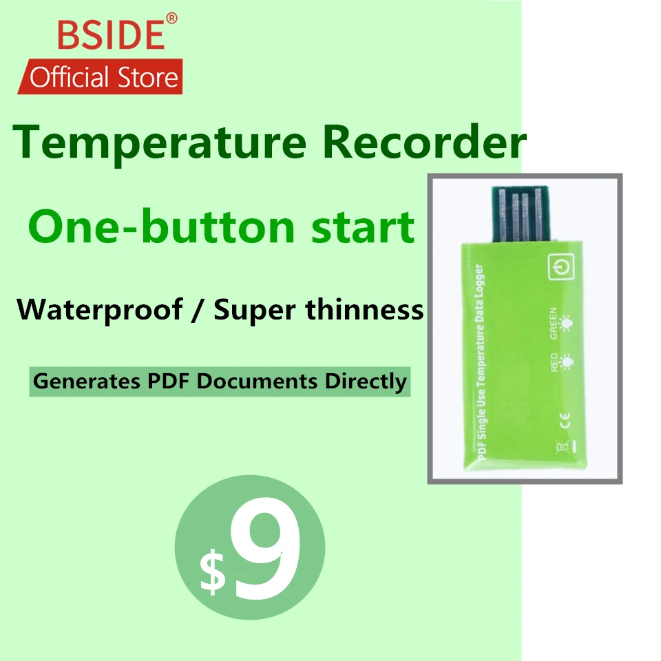 Official BSIDE One-time Temperature Record BTHXE USB interface The computer generates PDF documents directly