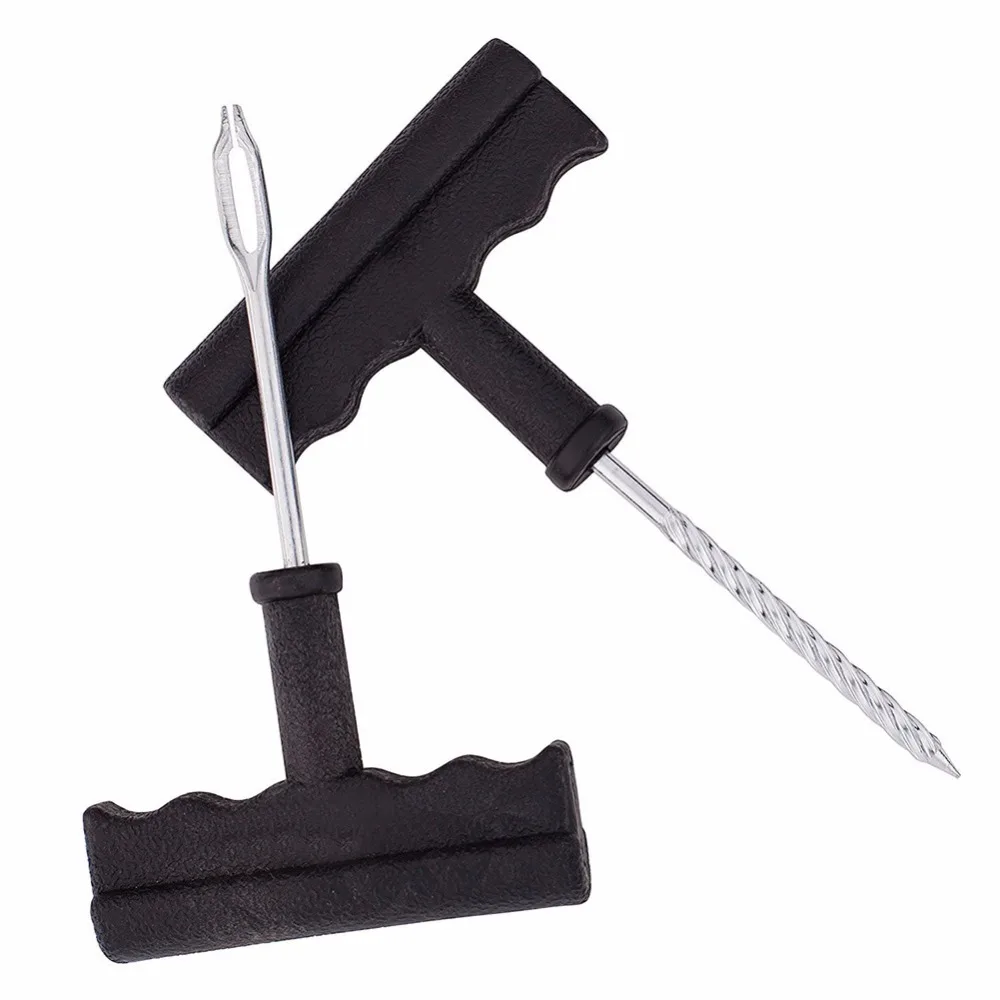 

6Pcs Auto Tubeless Tire Tyre Repair Kit Puncture Plug Repair Kit Hand Tools Car Accessories Auto Car Bike Tire Repair Tools Kit