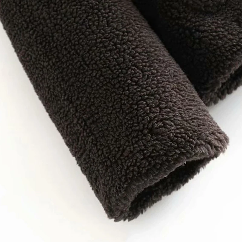 Новая модная теплая куртка ZA из искусственного меха ягненка женское