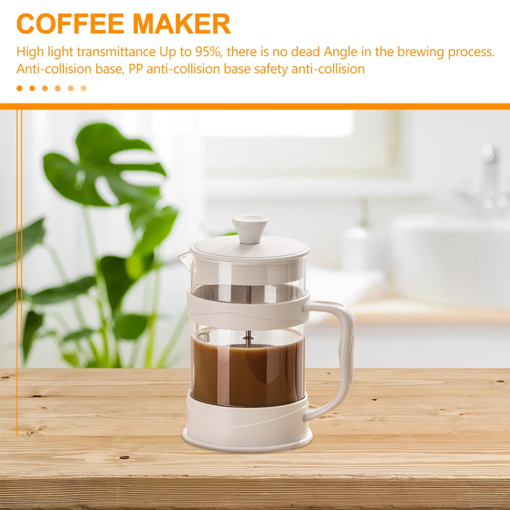 

350ml French Style Glass Coffee Making Pot Teapot with Filter for Home Office