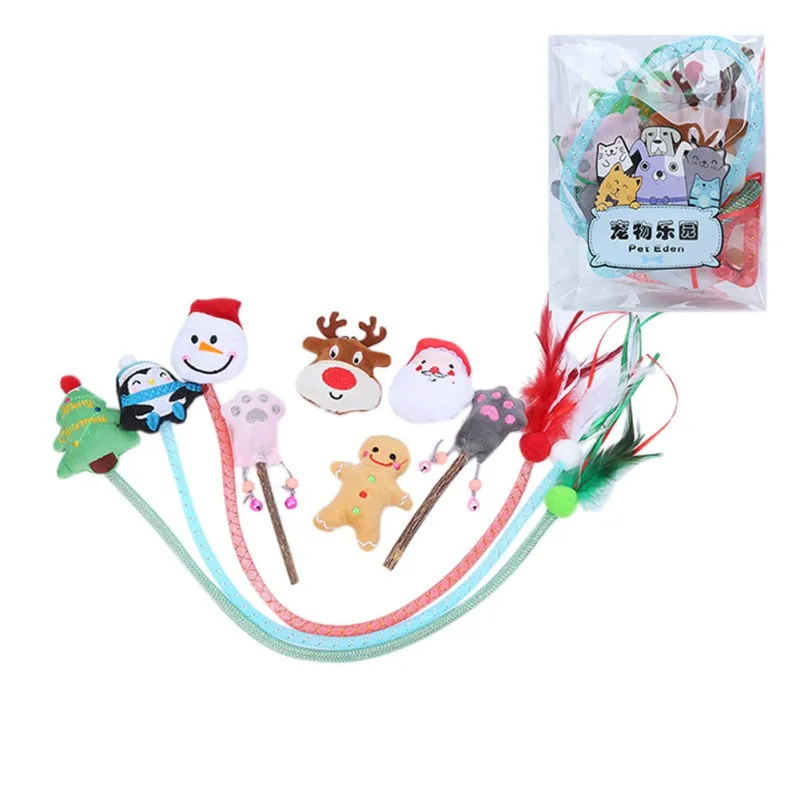 

Pet Cat Toy Set Weave Ball Interactive Kitten Playing Chewing Toys Ball Funny Interactive Kitten Chewing Teeth toys