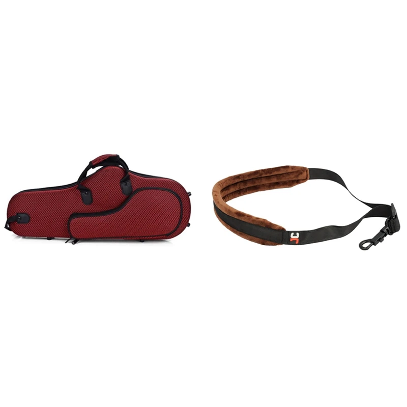 

1 Pcs Water-Resistant Oxford Fabric Alto Saxophone Big Bag & 1 Pcs Comfortable Tenor Soprano Alto Sax Neck Strap