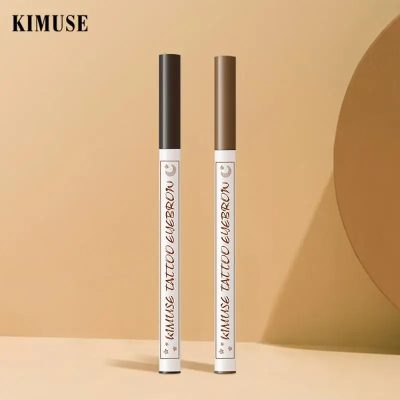 

Eyebrow Pen Waterproof 4 Fork Tip Eyebrow Tattoo Pencil Cosmetic Long Lasting Natural Dark Brown Liquid Eye Brow Pencil TSLM1