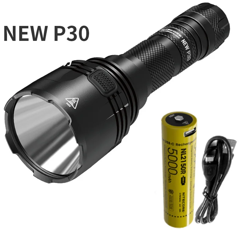 Охотничий светильник онарь NITECORE P30 XP-L HI V3 max 1000 люмен с аккумулятором 618 уличный