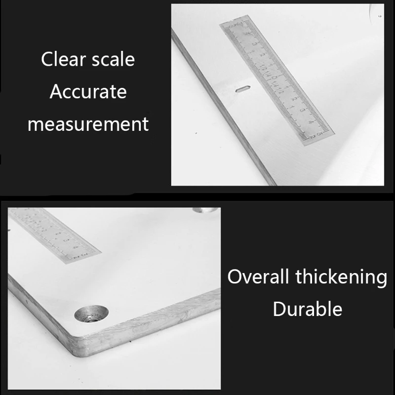 

Aluminum Alloy Router Table Insert Plate Trimmer Engraving Machine Woodworking Bench Router Plate
