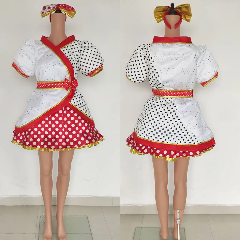 

Cartoon Mary Mouse Stage Performance Princess Dress Fancy Halloween Christmas Ball Gown Adult Women Cosplay Costume
