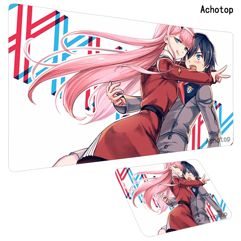 

Anime Computer Mouse Pad Large Gaming MousePad XXL Mouse pad Gamer Mause Carpet PC Desk Mat keyboard pad Zero two Pink Cute girl