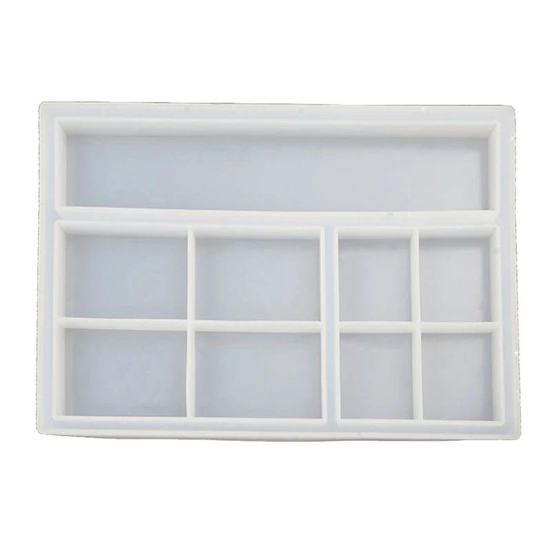 

Handmade Classified Storage Tray Resin Mold Multigrid Storage Dish Mold Tools