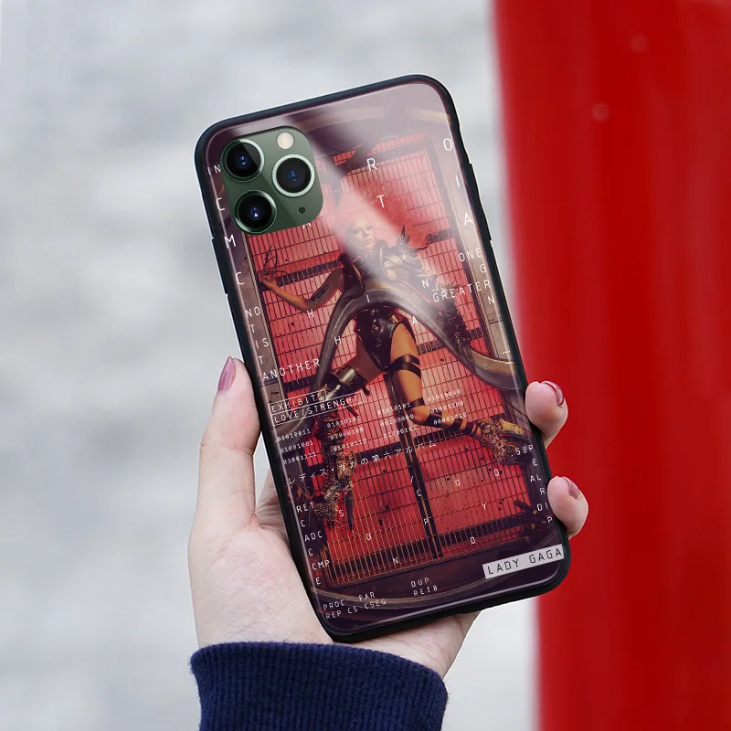 Модный постер Chromatica Lady gaga закаленное стекло для iPhone SE 6s 7 8 Plus X XR XS 11 12 mini Pro Max чехол