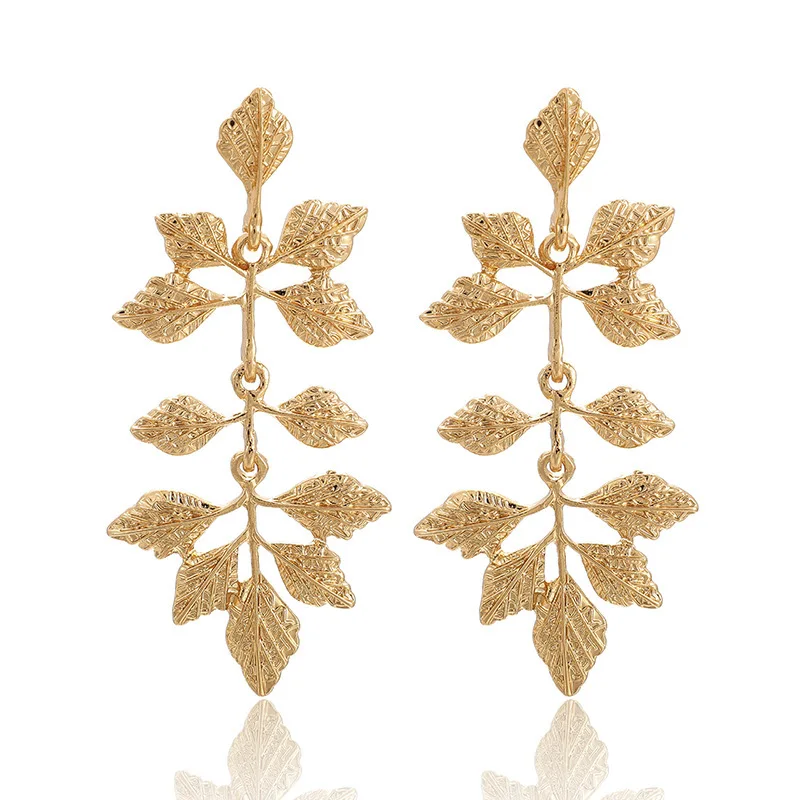 Серьги 2021 трендовые женские серьги гипоаллергенные лист обувь с украшениями в