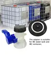 Резервуар для хранения воды, адаптер резервуара IBC S100x8 к S60X6, соединитель шланга, практичная розетка для орошения, аксессуары