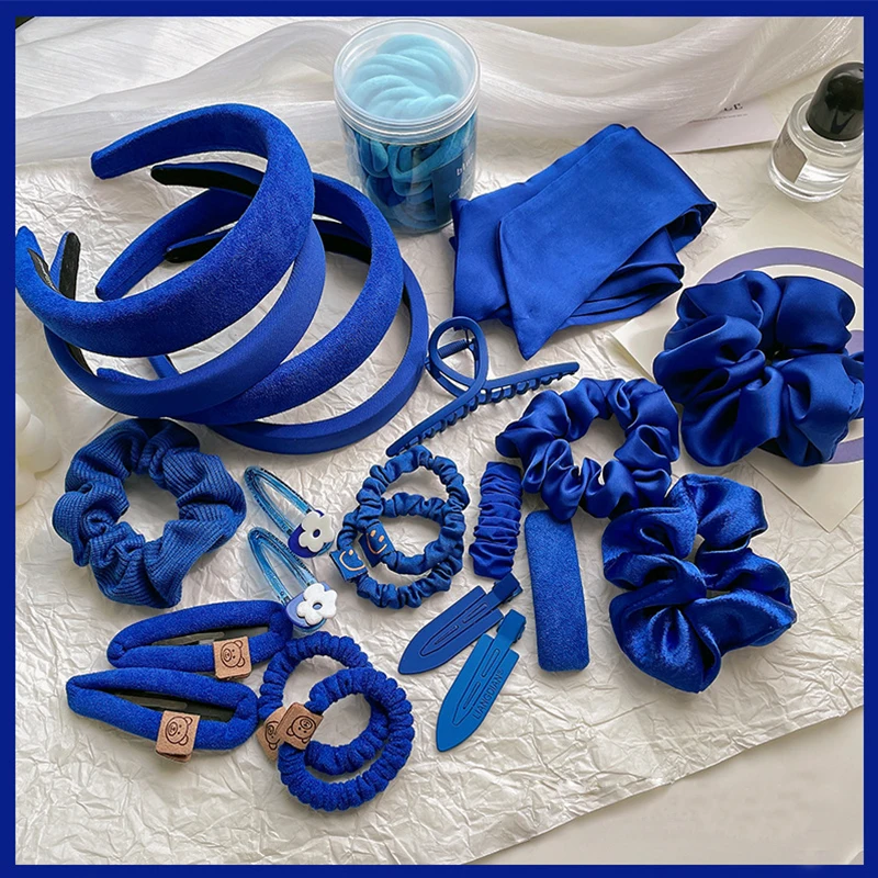 

Модная женская винтажная лента для волос со стразами, головной убор, держатель для конского хвоста, Однотонные резинки для волос, аксессуар...