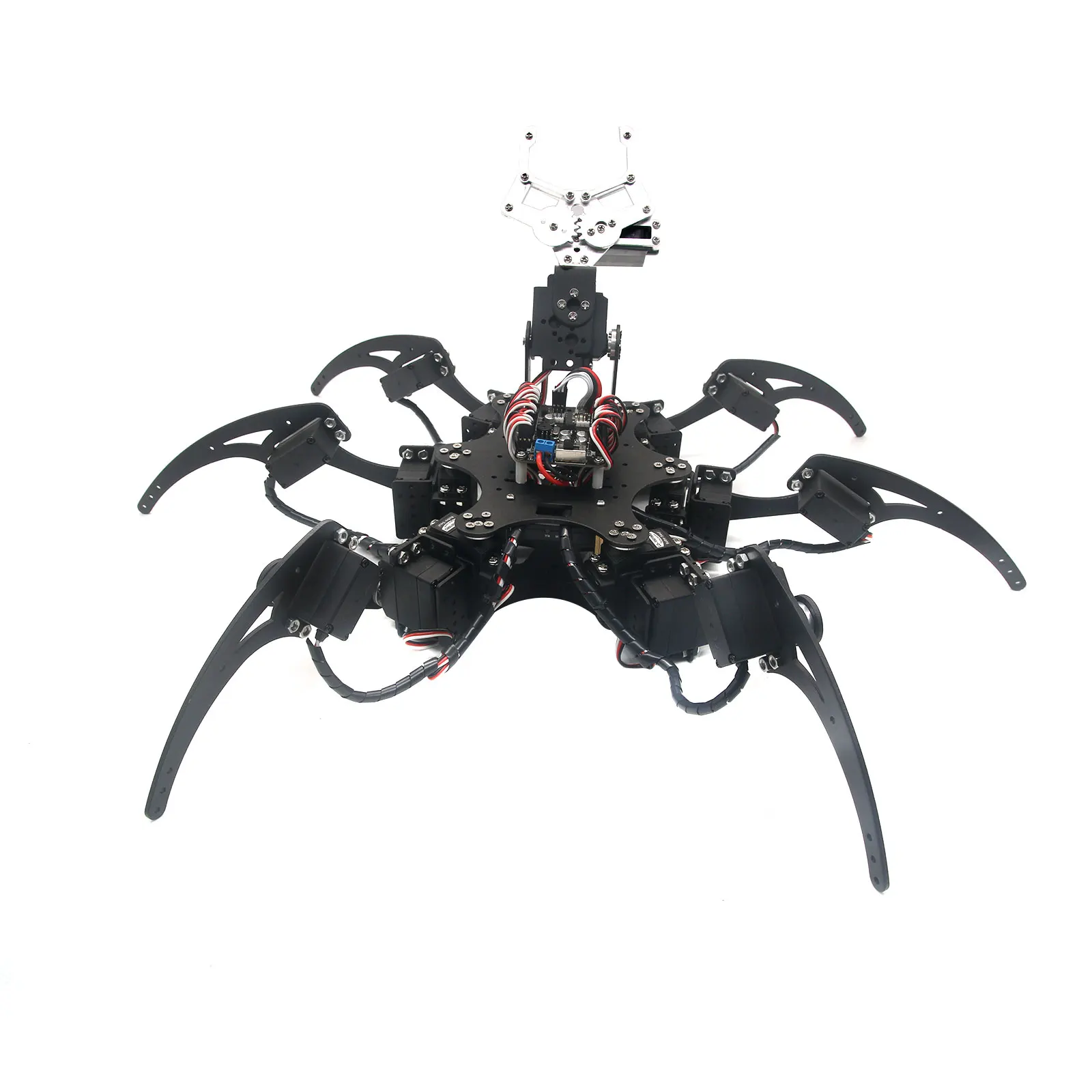 20DOF алюминиевый шестиножный робот паук|robot spider|hexapod robotrobot spider kit |