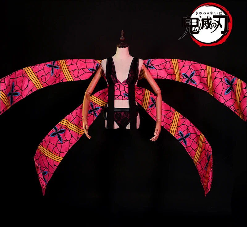 Аниме Demon Slayer Kimetsu no Yaiba Daki женский костюм для косплея сексуальные наряды костюмы