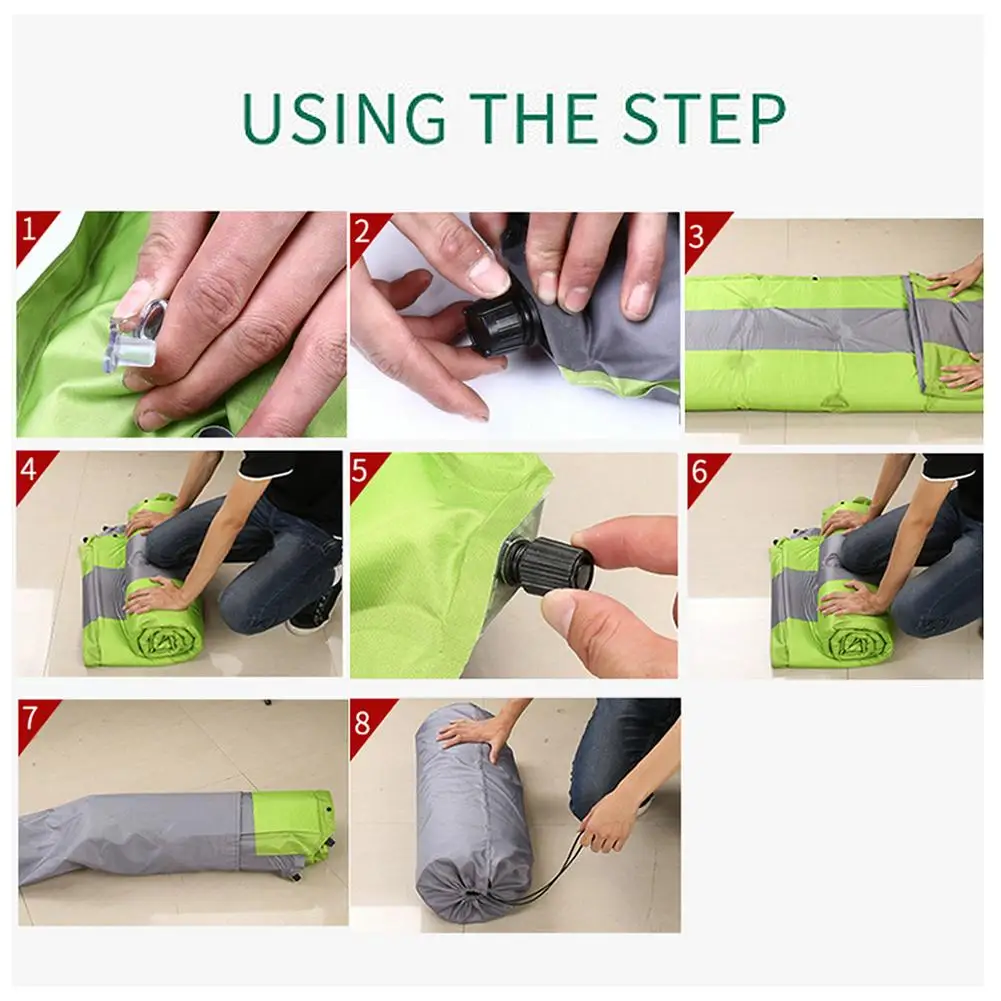 Надувной автомобильный матрас 180*132*5 см с насосом для путешествий RV кроватей 4