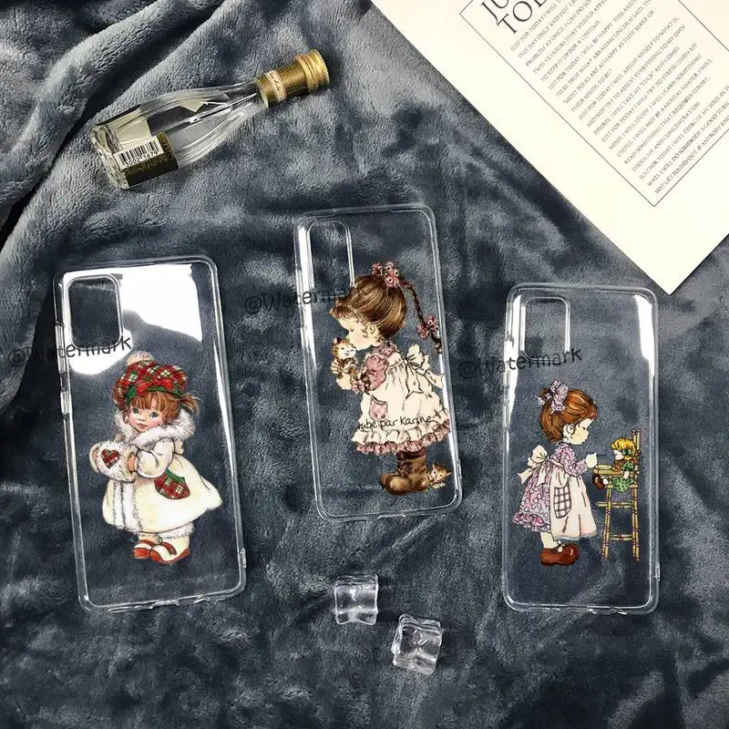 Чехол для телефона с рисунком Сары Кей для Samsung A12 5G A71 4G A70 A52 A51 A40 A31 A21S A20 A50 A30 S прозрачный фундамент.