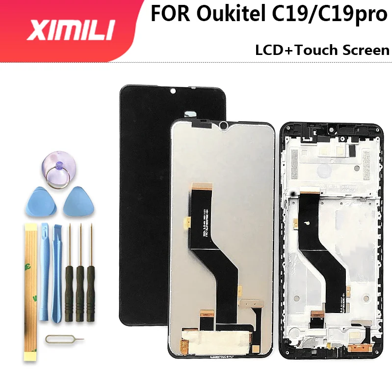 Новый Оригинальный сенсорный ЖК-экран 6,49 дюйма, ЖК-экран для Oukitel C19/C19pro, запасные части + инструменты для разборки