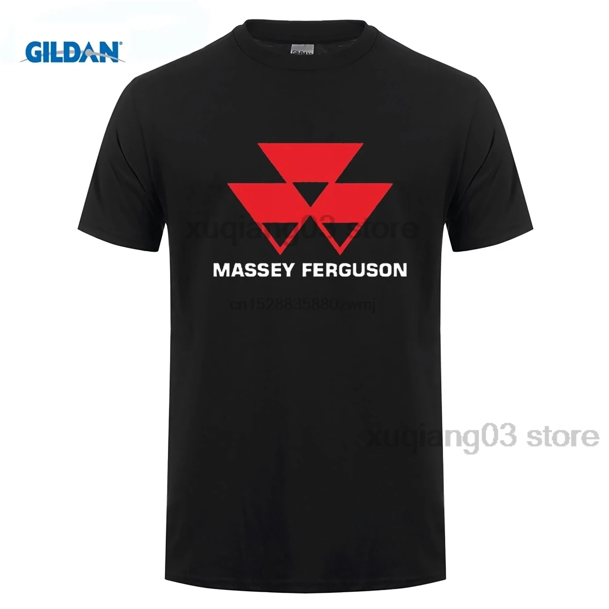

Mode 2020 Nieuwe Massey Ferguson Tractor Landbouw Logo mannen Zwart T-Shirt Maat S-3XL Print t-shirts O hals Korte mouwen