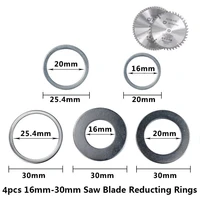 4pcs 16mm 20mm 25 4mm 30mm circular saw blade reducting rings conversion ring cutting disc woodworking tools cutting washer