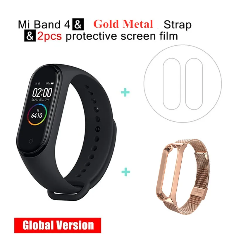 22 Xiao mi Band 4 Smart Band AMOLED сенсорный экран фитнес-трекер пульсометр монотор mi Band 4 глобальная версия шагомер - Цвет: 22
