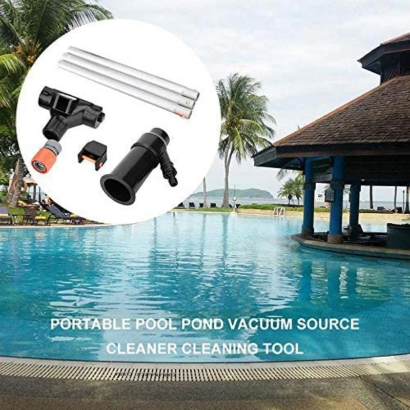 

5 Sections of 120CM Pool Telescopic Rod Nozzle Suction Pool Head Swimming Pool Vacuum Cleaner Set Nozzle Type Suction Pool Head