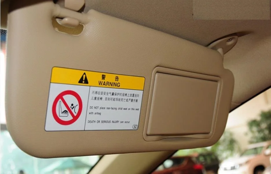 Солнцезащитный козырек серый бежевый с зеркалом для макияжа Toyota Corolla 2014 2017