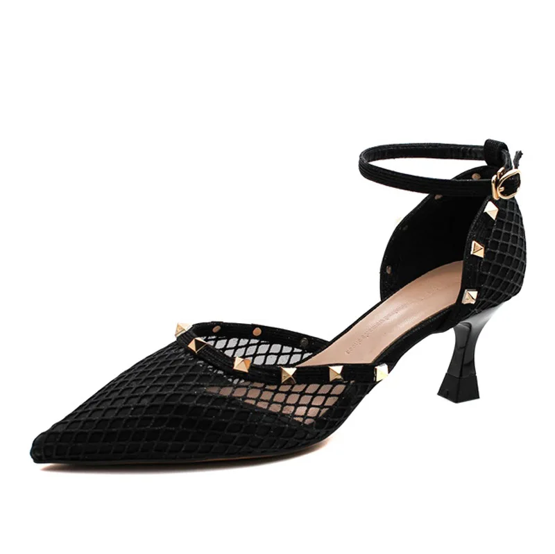 

2021 Autumn and Summer New Stiletto Heels Women's Sandals Business Wear Fashion All-Match Pointed High Heels