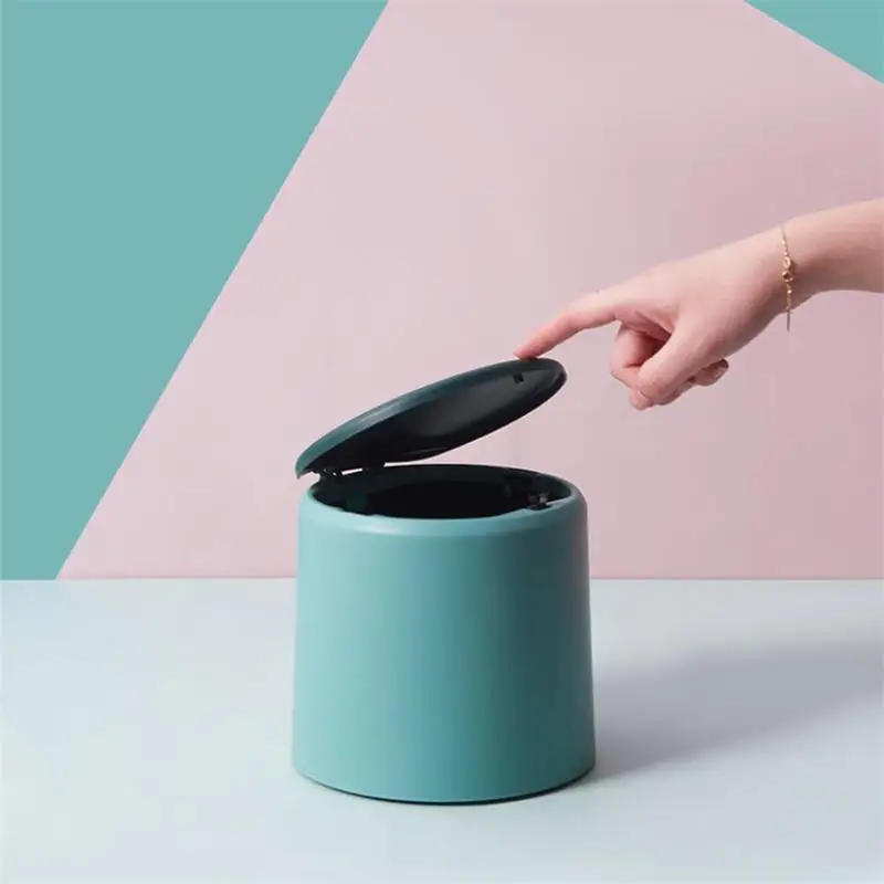 Мусорная корзина настольная для кухни ванной комнаты двухслойная мусорная