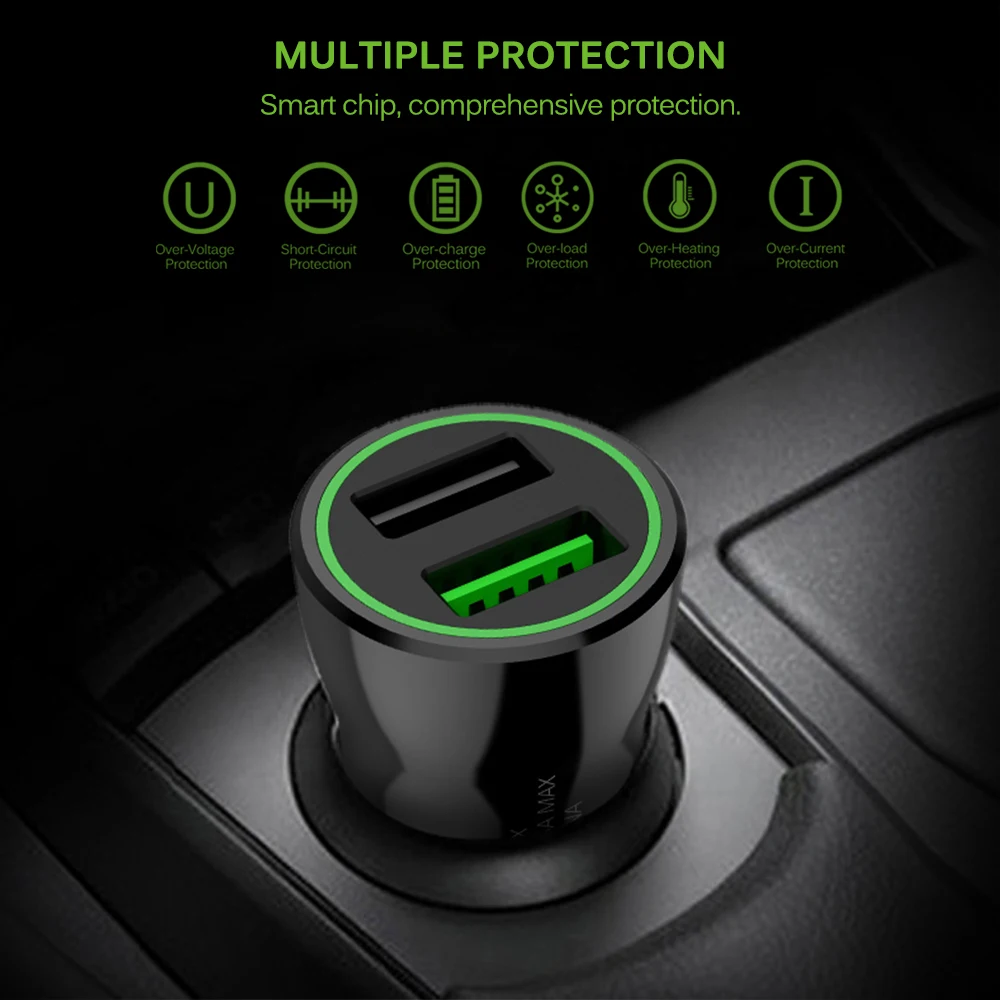 Зарядное устройство с двумя usb портами Быстрая зарядка FN001 высокое качество