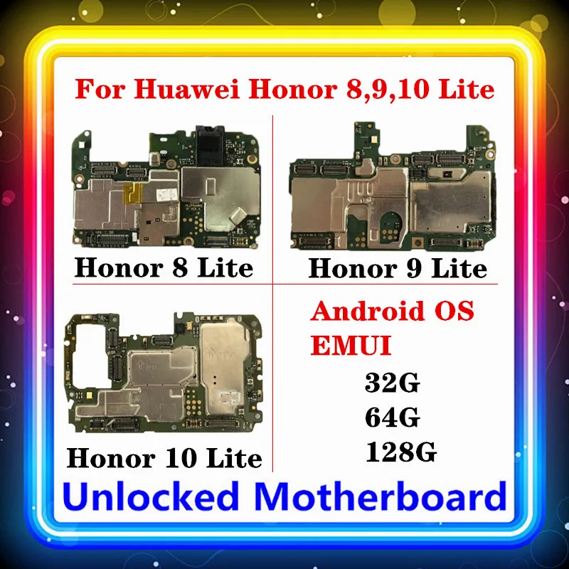 Для Huawei Honor 8 9 10 Lite материнская плата Android OS установленная система EMUI хорошо