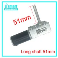 Bringsmart 5840-31zy двойной вал двигателя 24 В DC червячный мотор-редуктор 4 в DC редуктор двигатели с высоким крутящим моментом обратный самозамок для робота