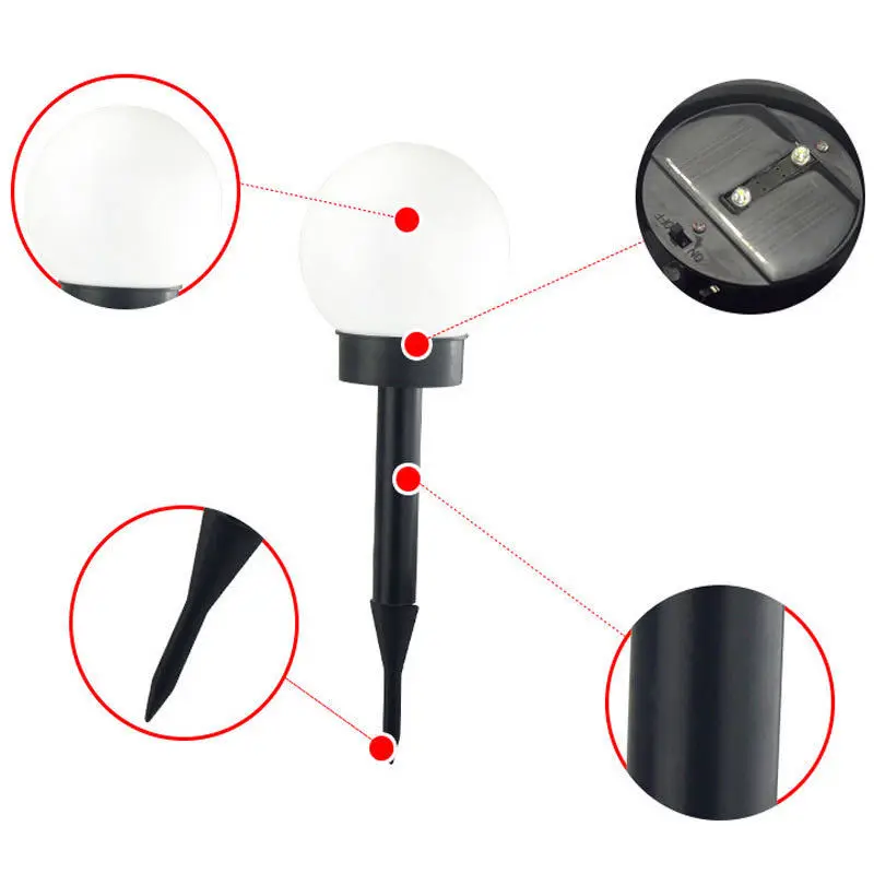 Светодиодный уличный садовый светильник на солнечной батарее газон дорожный