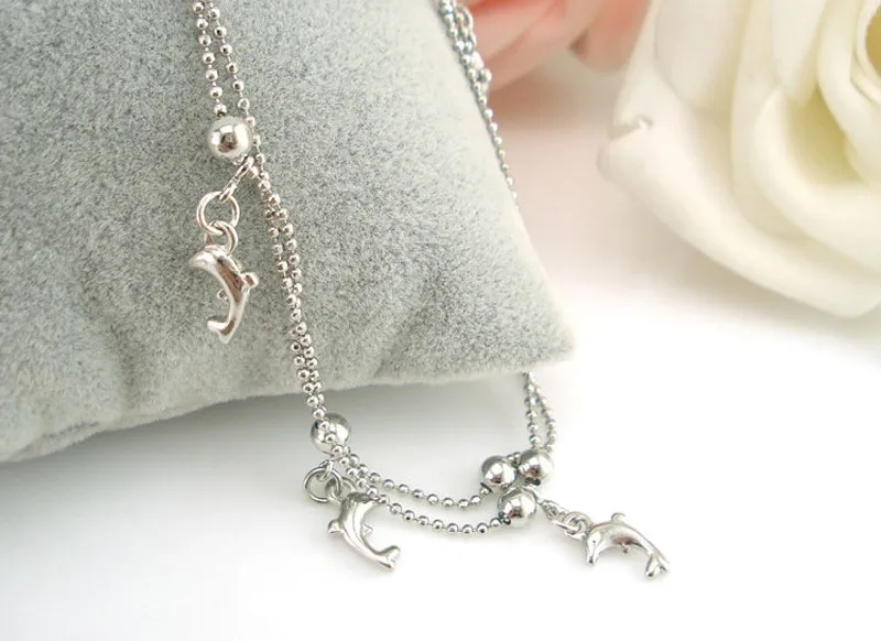 Богемные бусы браслет на лодыжке для женщин цепочка ног дельфин ножной винтажные