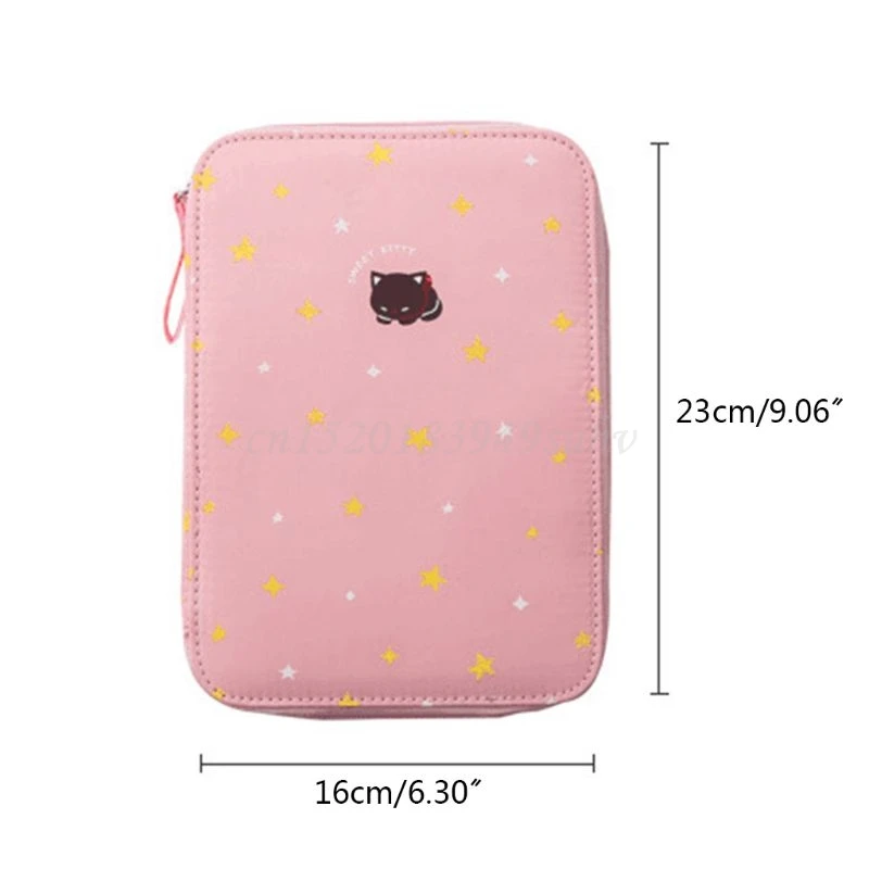 Корейский Многофункциональный холщовый чехол для карандашей большая емкость