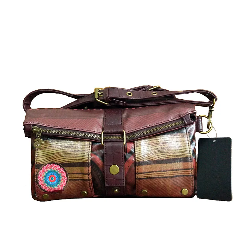 Скидка известный бренд bolsos Женская испанская сумка с рисунком Женская сумка Холщовая Сумка модные сумки через плечо - Цвет: 030