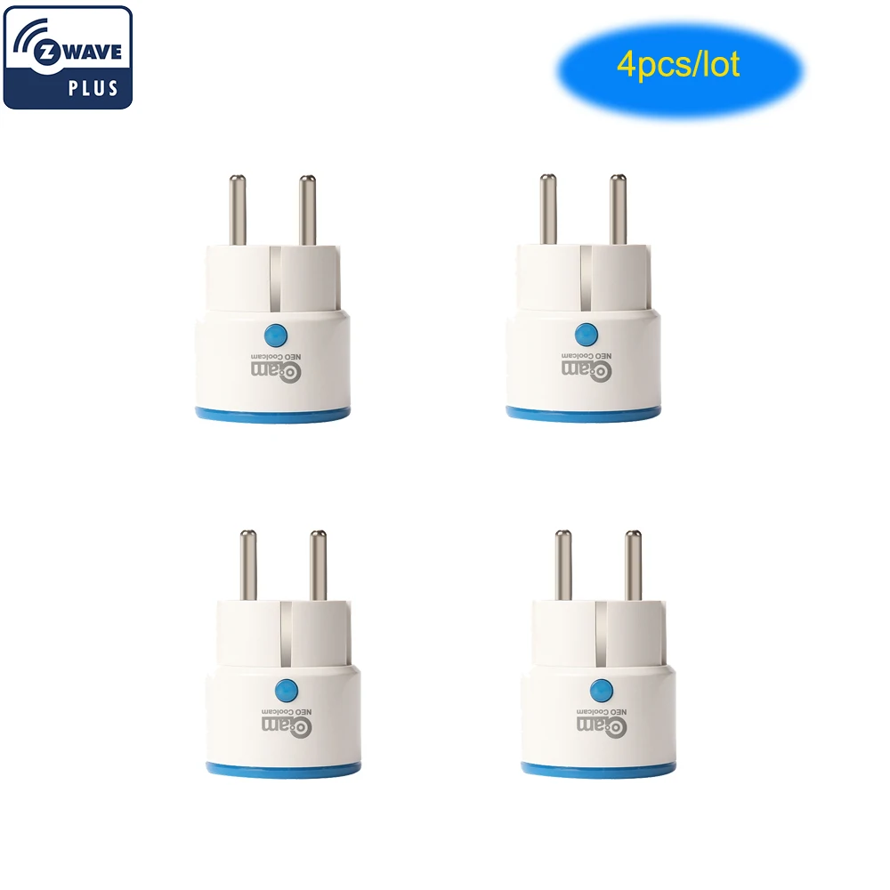 

4PCS/lot NAS-WR01ZE Z-wave Plus Smart Power Plug EU Socket Smart Home Automation Alarm System home