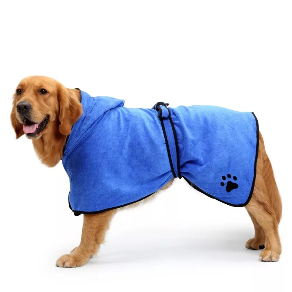 

Pet Bath Towel Dog accessories Large Super absorbent clean Fiber towel Golden retriever Dog Soft lint free quick dry thick bath