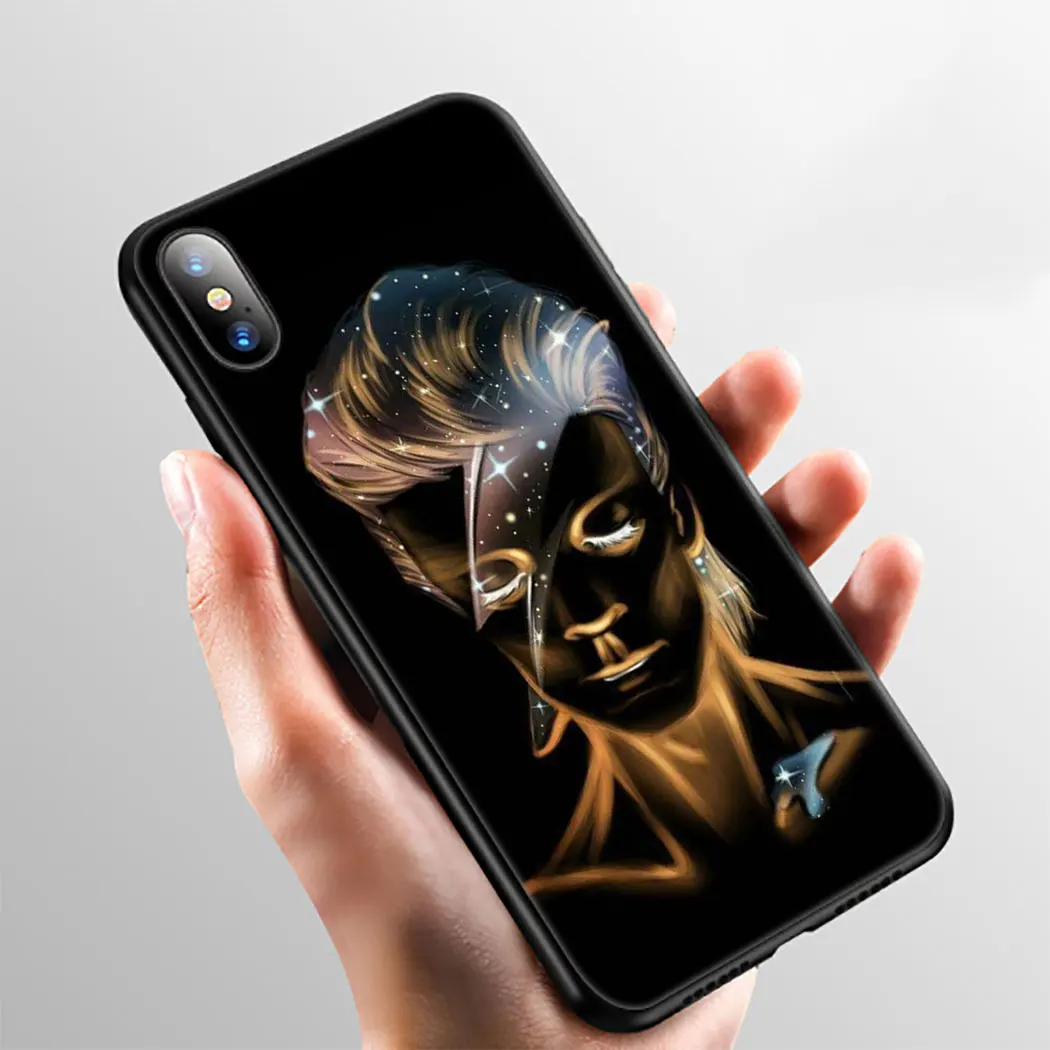 Крутой Мягкий силиконовый чехол David Bowie для телефона iPhone 11 Pro Max XR X XS 6 6S 7 8 Plus 5 5S SE