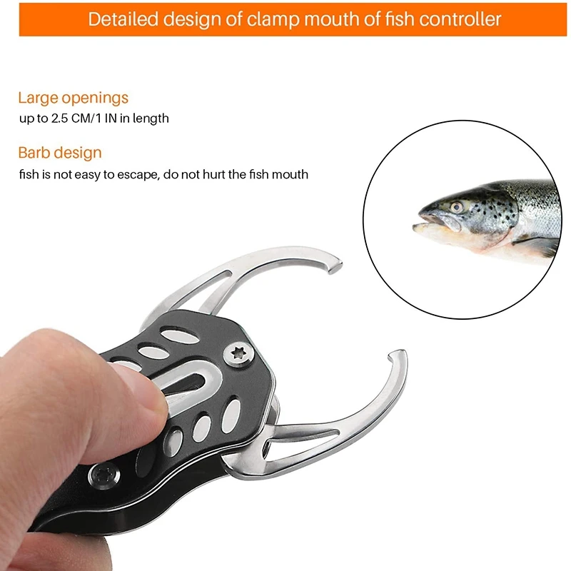 

Fish Mouth Holder Fish Lip Clip for Salt Water and Fresh Water Fishing Pliers Mini Fish Controller Fishing Gear Tool