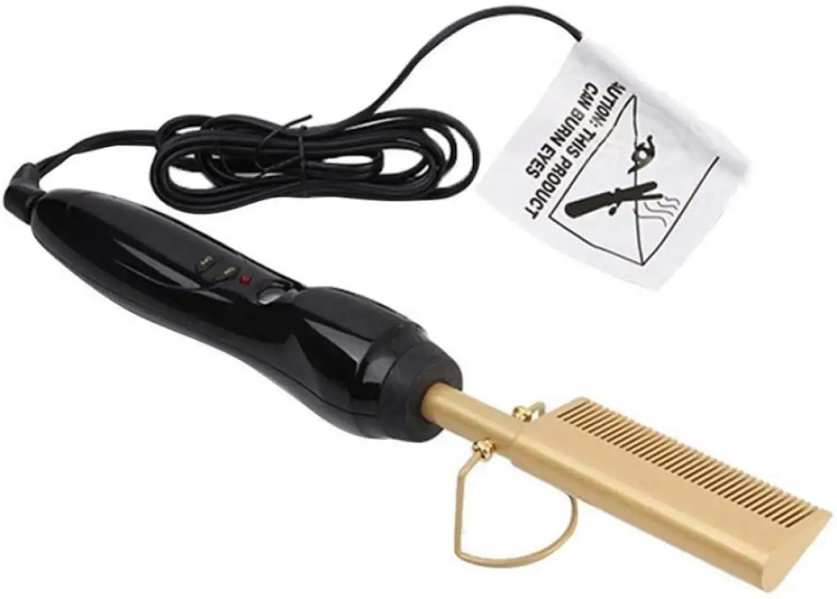 

Hot Comb Straightener For Wigs Multifunction Hair Straightener Flat 2 In 1 Wet Dry Use Brush Curling Iron Hair Curler Comb