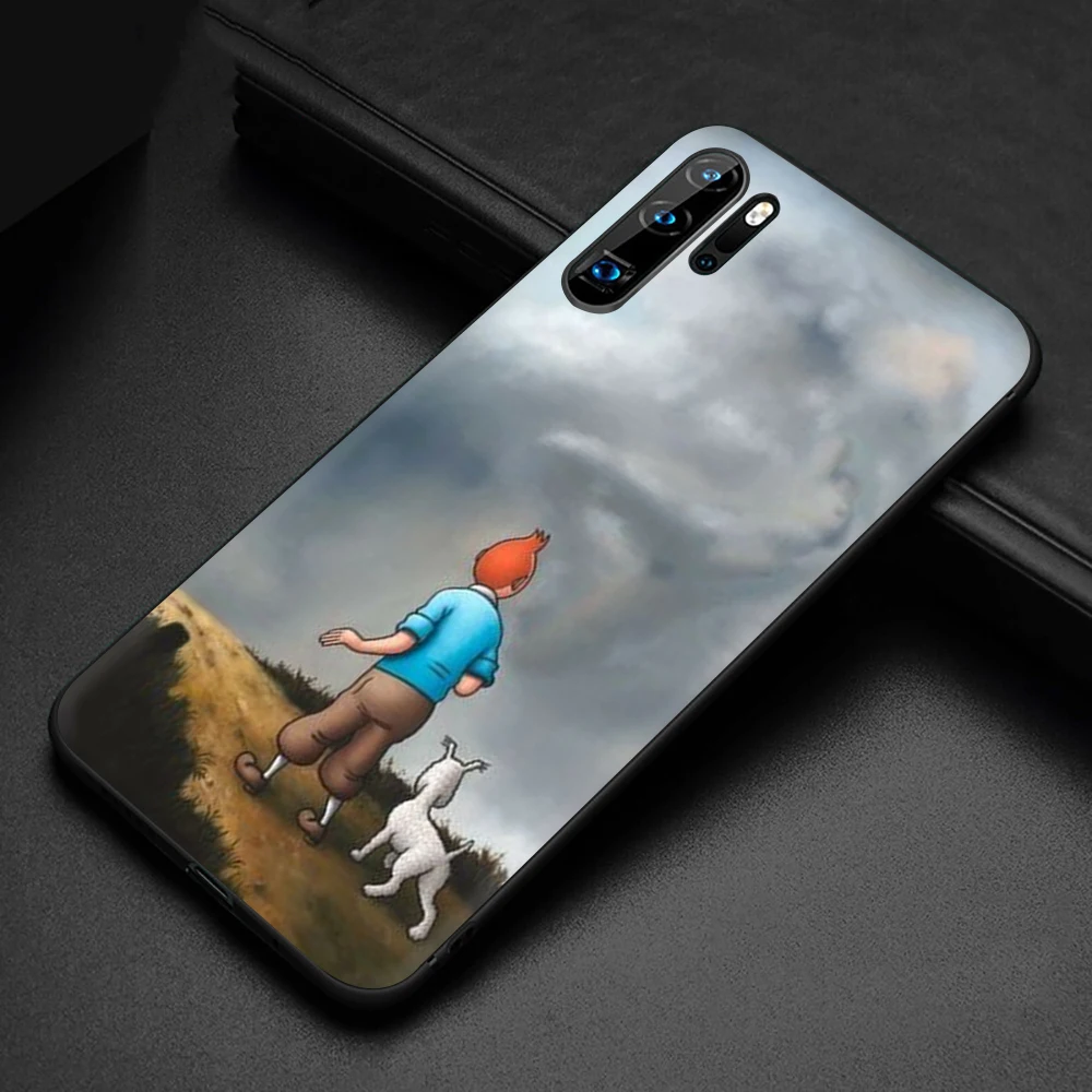 B6 The Adventures of Tintin New Fun Soft Silicone phone case for Huawei P8 P9 P10 P20 P30 Lite Mini Pro P Smart Z Plus - Color: B6
