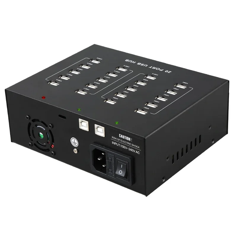 Sipolar промышленный класс 100 В 240 в 20 портов USB 2 0 концентратор данных с 5 22A адаптер