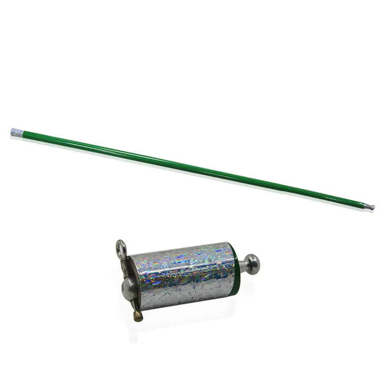 green 110cm 110 см/150 см металлическая появляющаяся трость может выбрать цветные волшебные палочки для профессиональной Волшебная сцена уличные иллюзионные аксессуары - Цвет: green 110cm