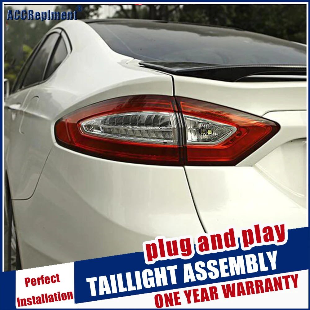 

Car Styling LED Complete Tail Lamp for Ford Fusion Mondeo Taillights 2013-2016 Rear Light DRL+Turn Signal+Brake+Reverse light