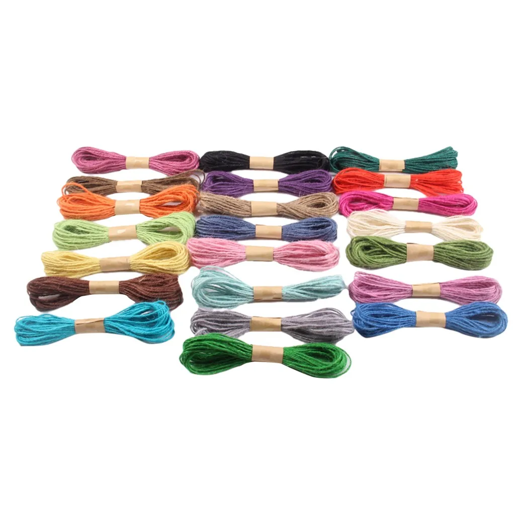 2020 аксессуары для украшения дома цветная пеньковая веревка сделай сам 2 мм